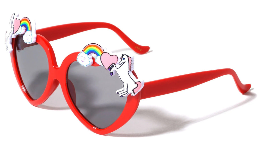 Kids Heart Shaped Sunglasses k812-heart