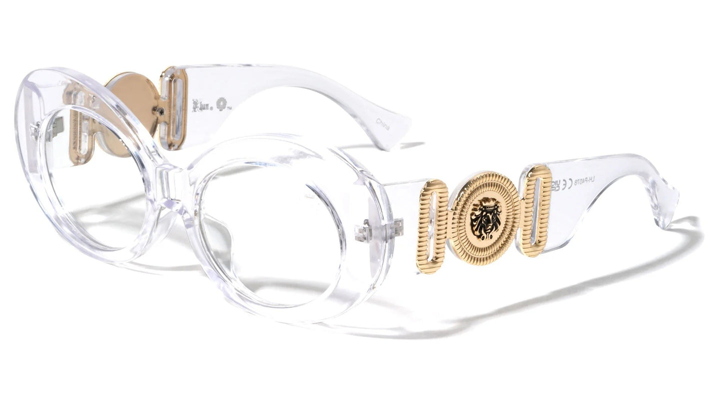 Lion Head Retro Oval Sunglasses lh-p4078