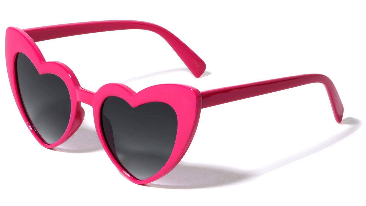 Heart Frame Sunglasses p6353-heart-sd-red-p