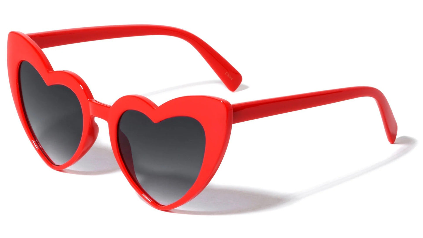 Heart Frame Sunglasses p6353-heart-sd-red-p