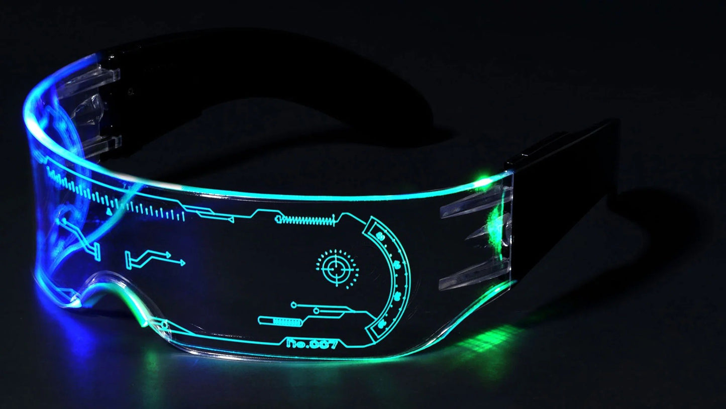 LED Shield Party Sunglasses p30595-led