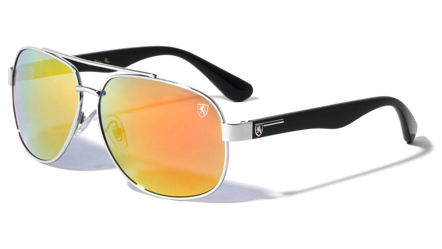 KHAN Aviators Color Mirror Sunglasses 8kn-2002-cm