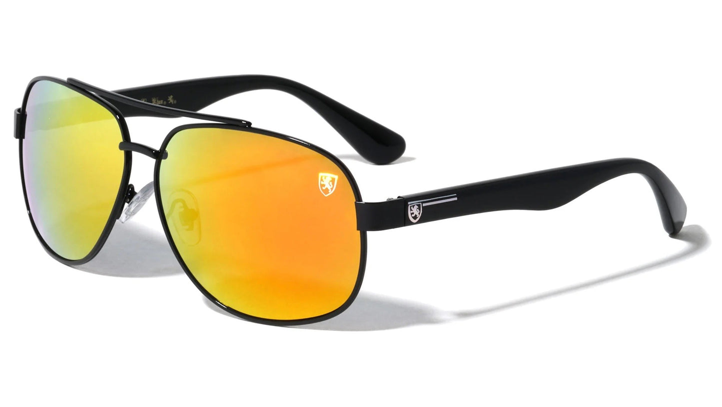 KHAN Aviators Color Mirror Sunglasses 8kn-2002-cm