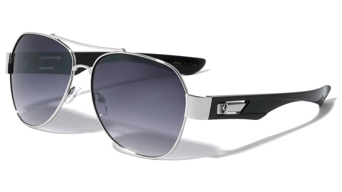 KHAN Aviators Metal Cutout Temple  kn-m21037