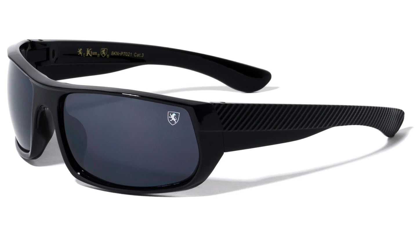 KHAN Wrap Ridged Temple Sunglasses kn-p7021