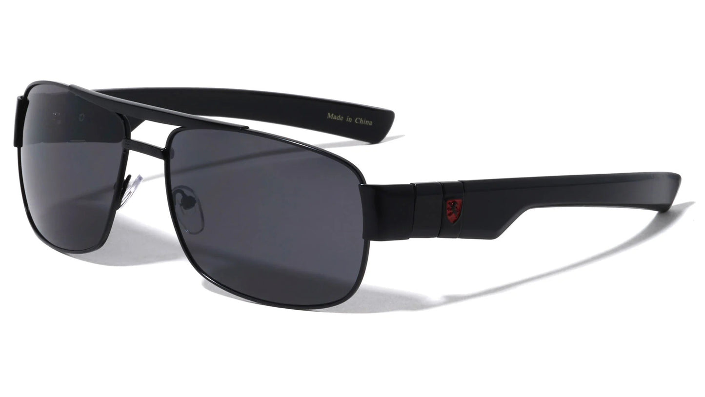 KHAN Flat Bar Squared Modern Aviator kn-m3956