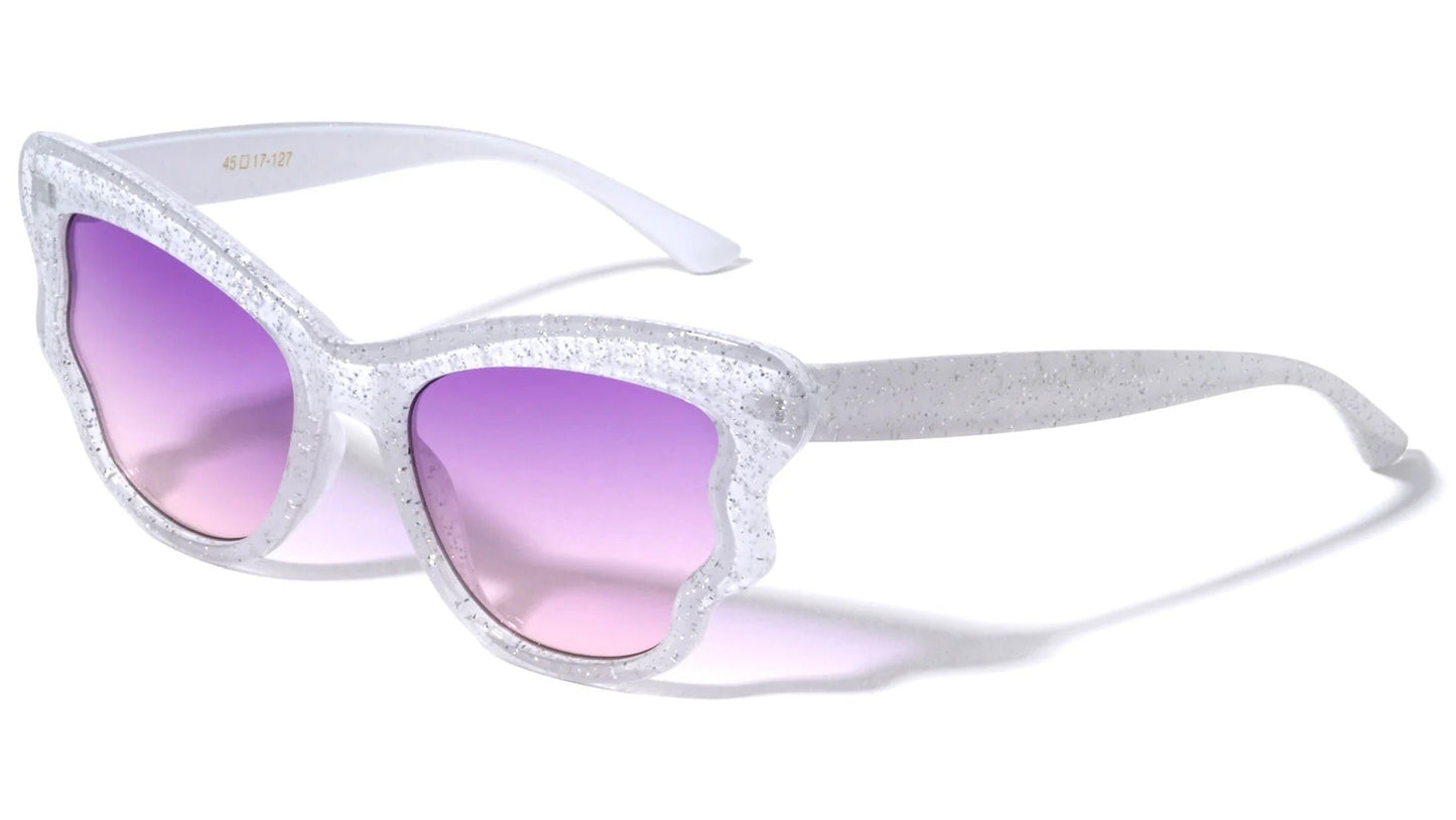 Kids Glitter Butterfly Wings Sunglasses k832