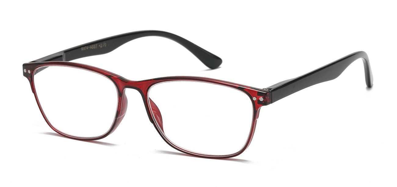 Readers Square Polymer Frame r474-asst