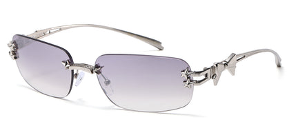 Giselle Metallic Rimless Sunglasses gsl28313