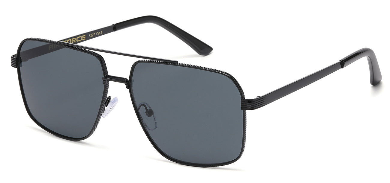 Air Force Nickel Silver Square Aviator av5227