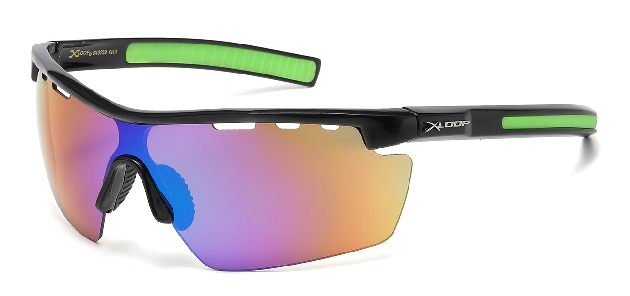 X-Loop Semi-Rimless Sport Sunglasses x3729