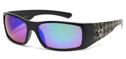 Biohazard Wrap Frame Sunglasses bz66374