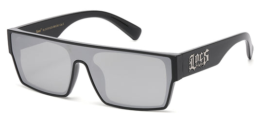 Locs Panel Wrap Sunglasses loc91325-bkcm