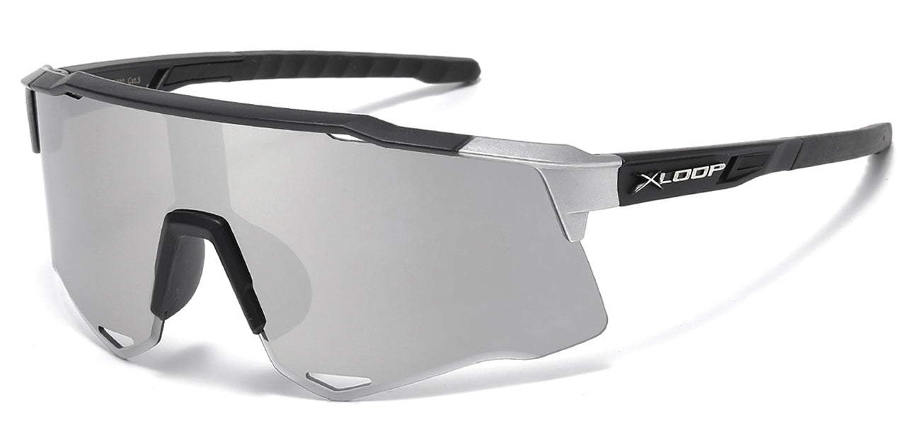 Xloop Semi-Rimless Shield Sunglasses x3692