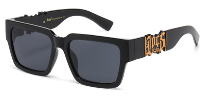 Locs Large Square Sunglasses loc-xxl91255-bk
