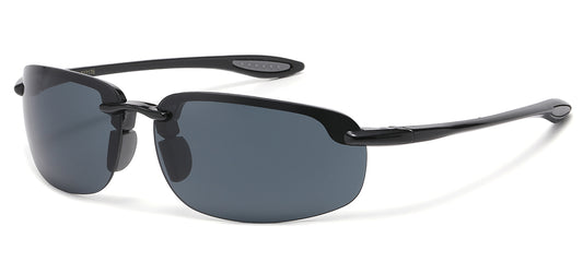 Classic Semi Rimless Frame Sunglasses 712176