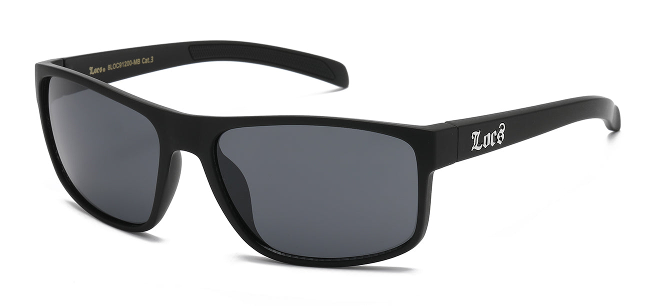 Locs Sports Wrap Square Shades loc91200-mb