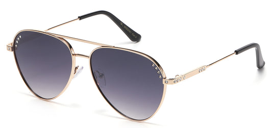 Rhinestone Metallic Aviator Sunglasses rs2081