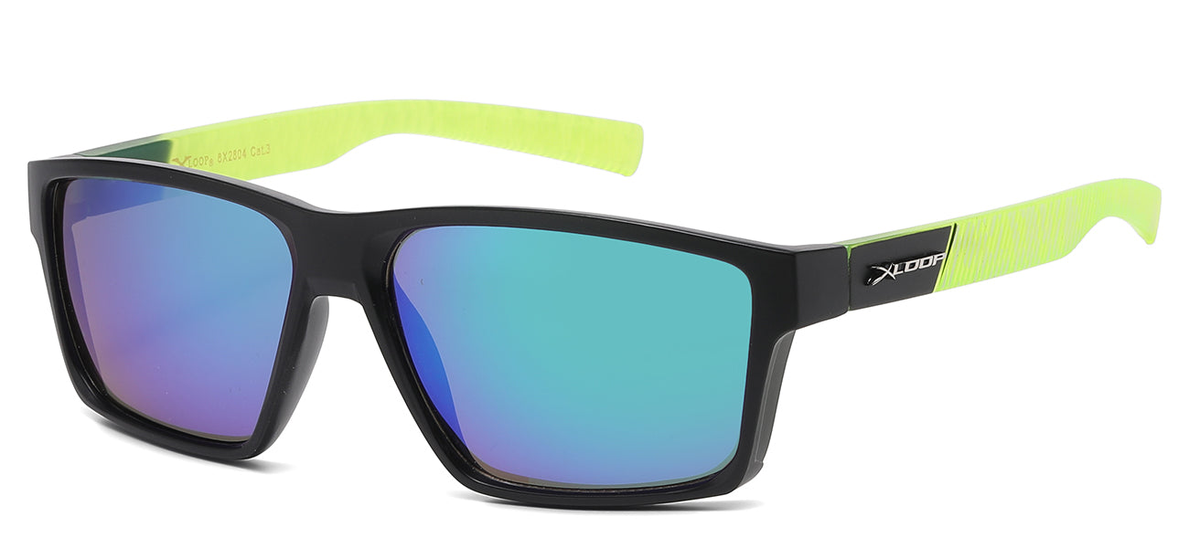 Xloop Square Sports Wrap Sunglasses x2804
