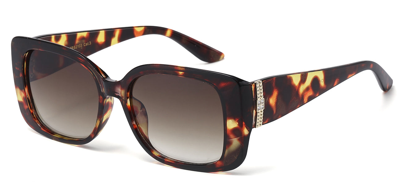 Rhinestone Oversized Square Sunglasses rs2103