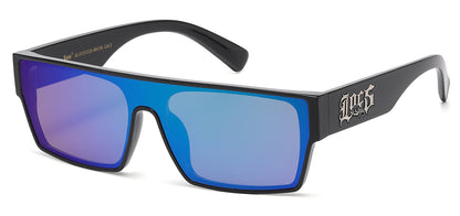 Locs Panel Wrap Sunglasses loc91325-bkcm