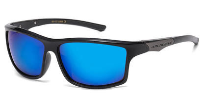 Arctic Blue Sleek Wrap Sunglasses ab-1107