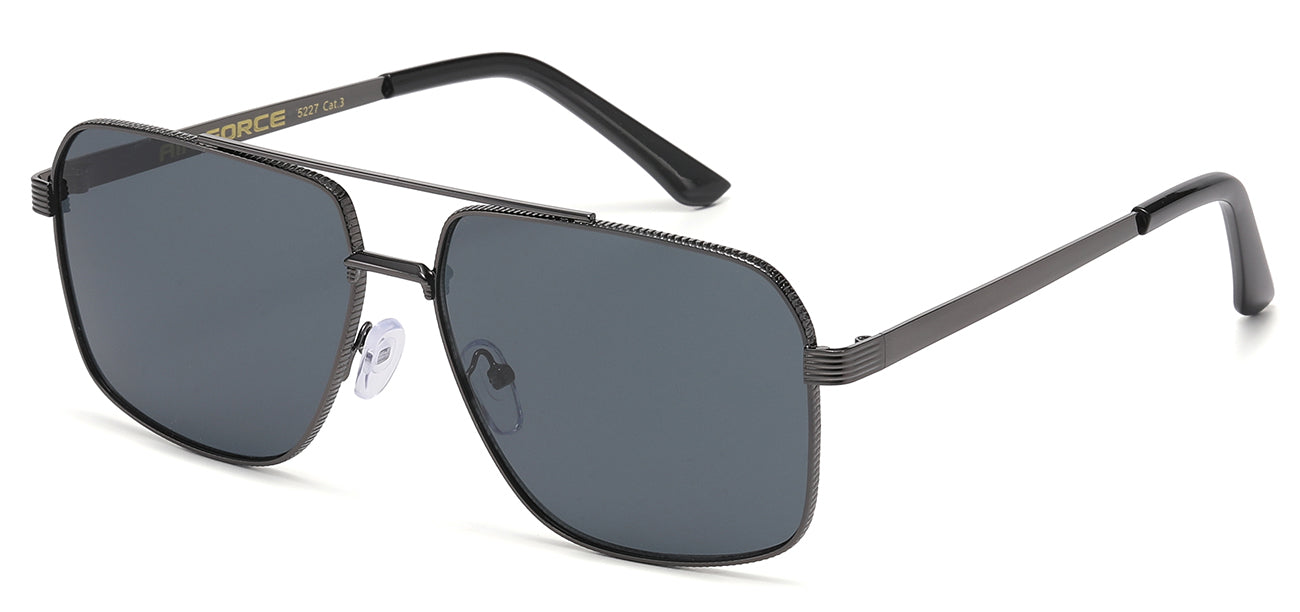 Air Force Nickel Silver Square Aviator av5227