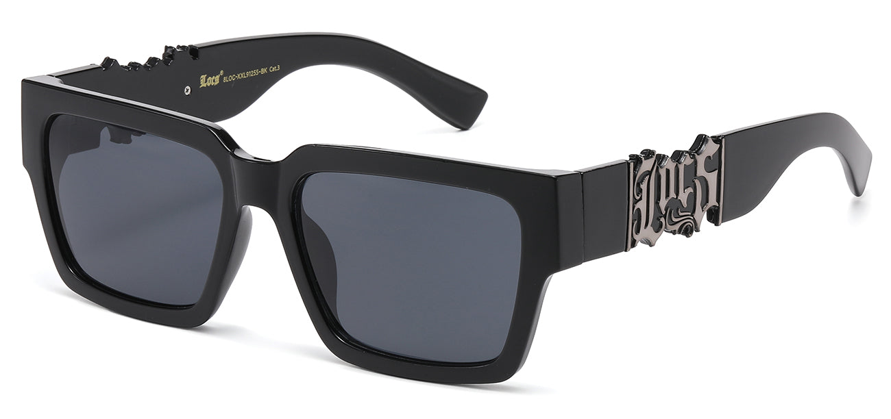 Locs Large Square Sunglasses loc-xxl91255-bk