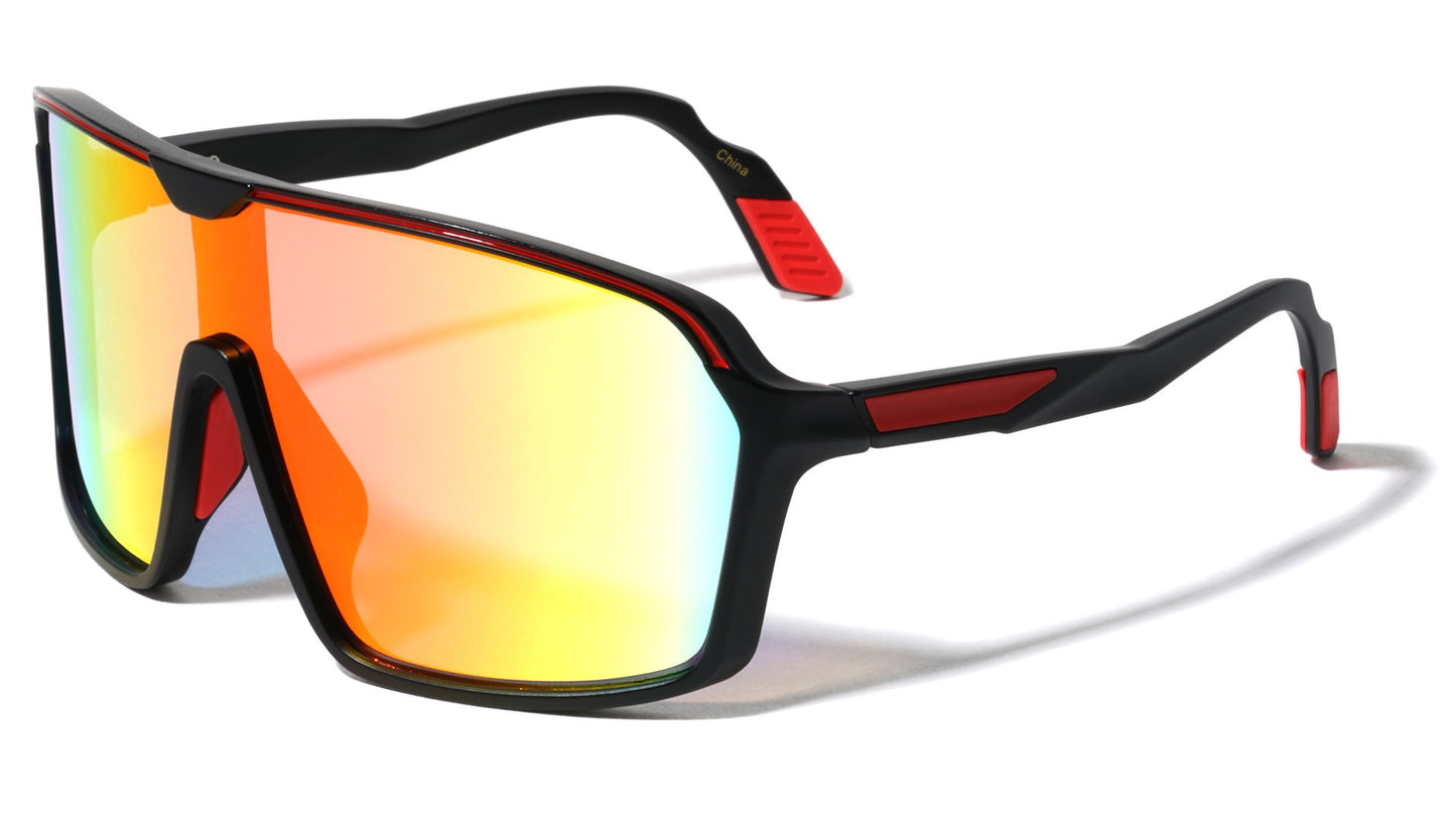 Oversized Shield Sports Sunglasses bp0186-cm