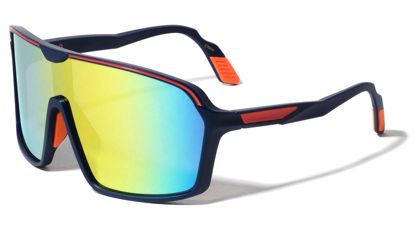 Oversized Shield Sports Sunglasses bp0186-cm
