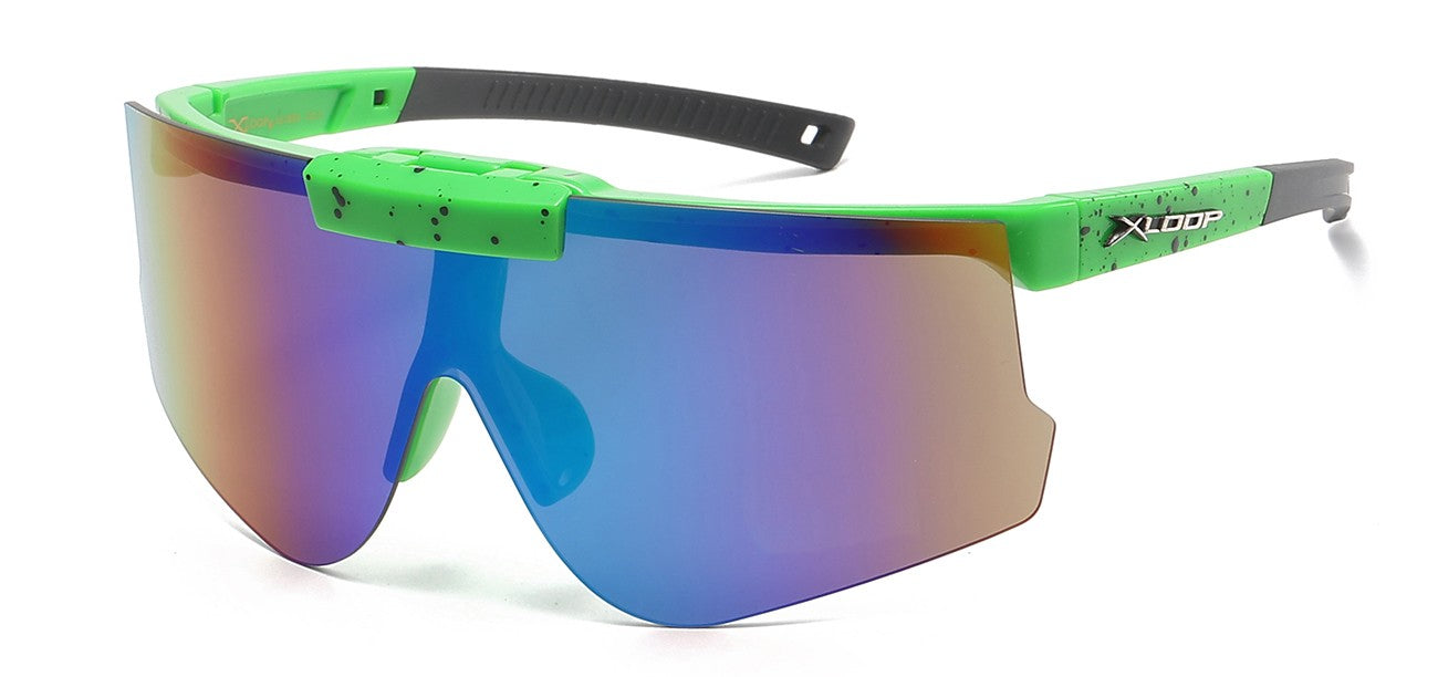 Xloop Semi-Rimless Shield Sunglasses x3655