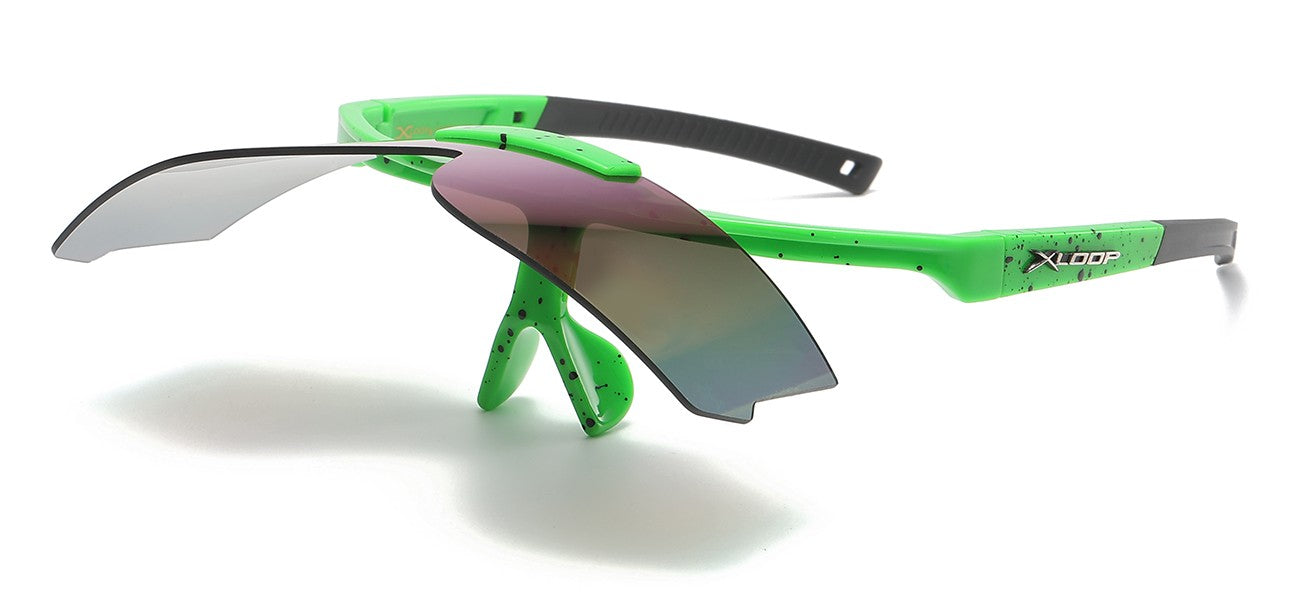 Xloop Semi-Rimless Shield Sunglasses x3655