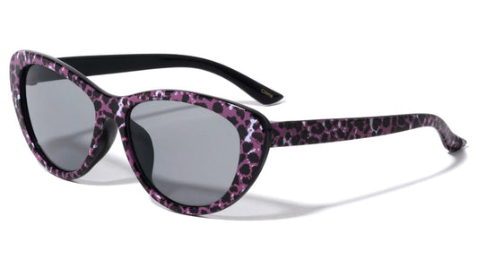 Kids Retro Print Cat Eye Sunglasses k884