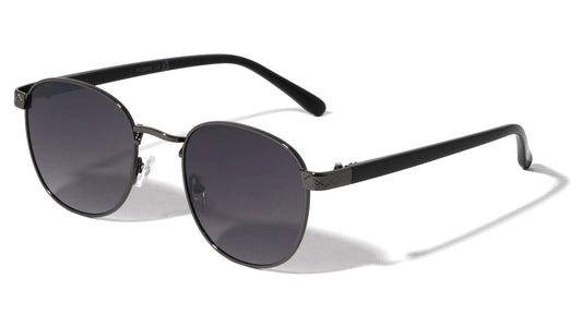 Engraved Hinge Retro Round Sunglasses m10940