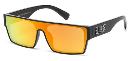 Locs Panel Wrap Sunglasses loc91325-bkcm