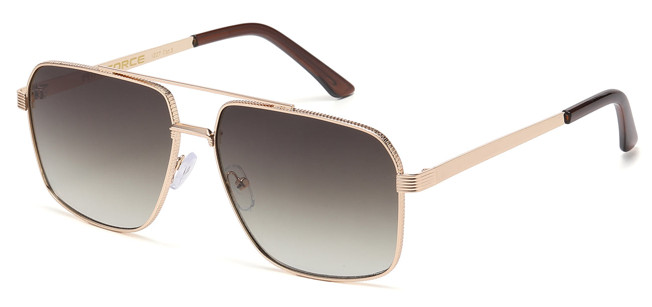 Air Force Nickel Silver Square Aviator av5227