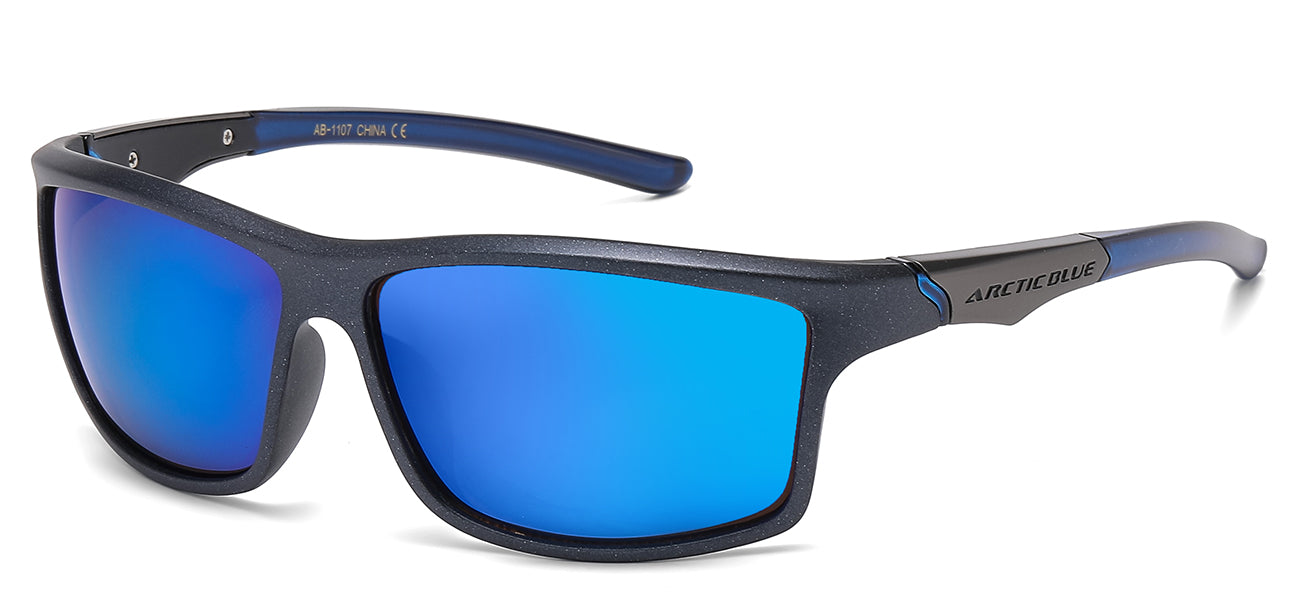 Arctic Blue Sleek Wrap Sunglasses ab-1107