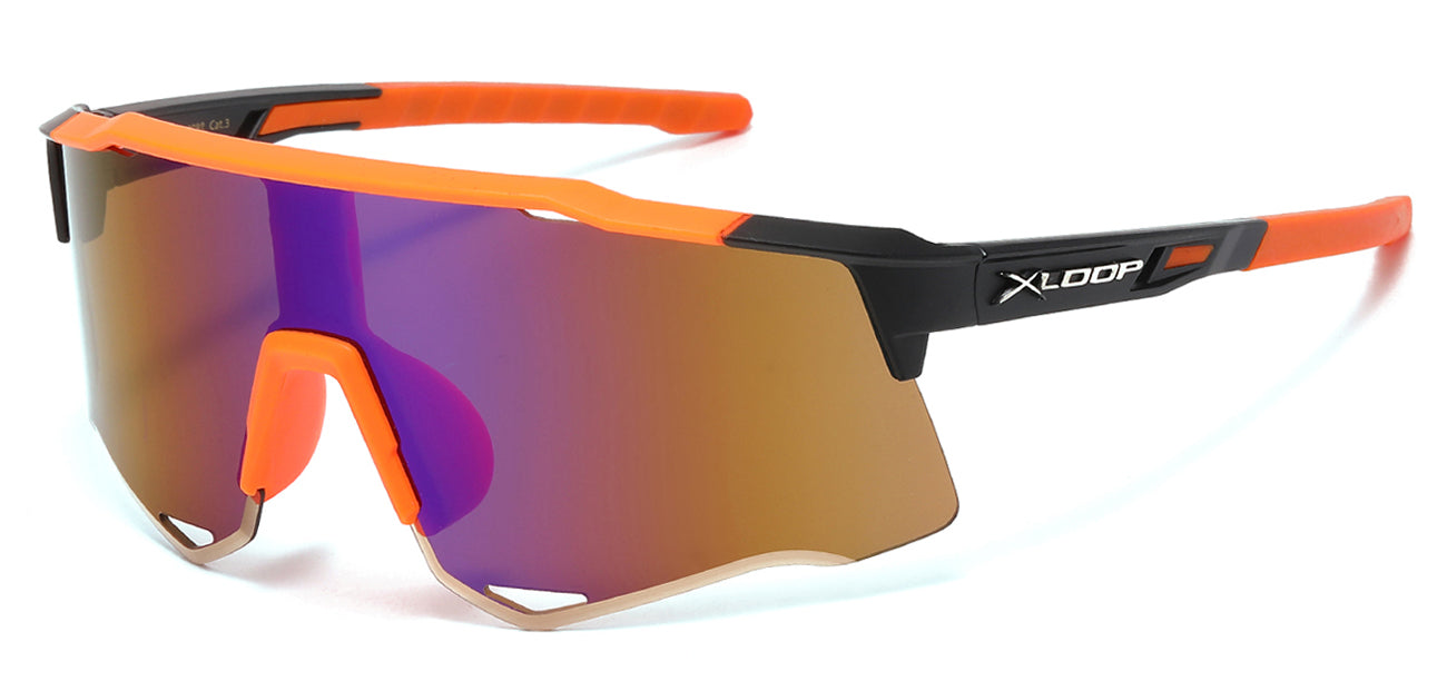 Xloop Semi-Rimless Shield Sunglasses x3692