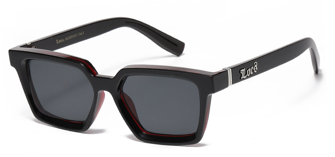 Locs Edgy Square Frame Shades loc91211
