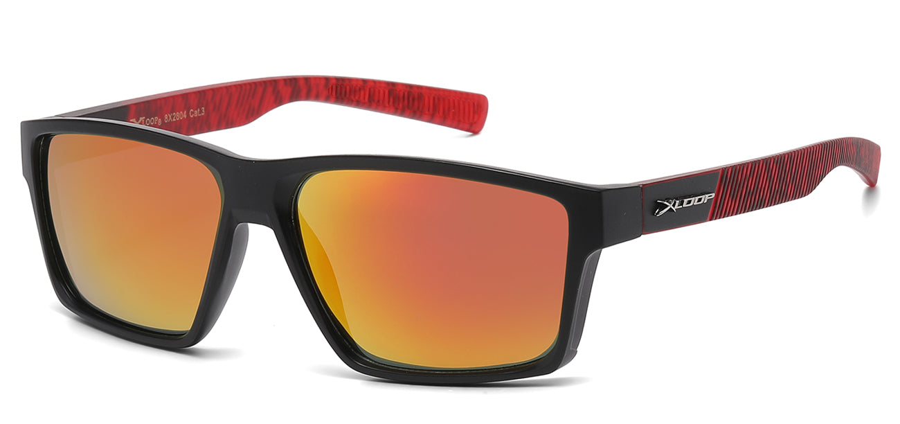 Xloop Square Sports Wrap Sunglasses x2804