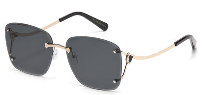 Rhinestone Rimless Metallic Sunglasses rs2082