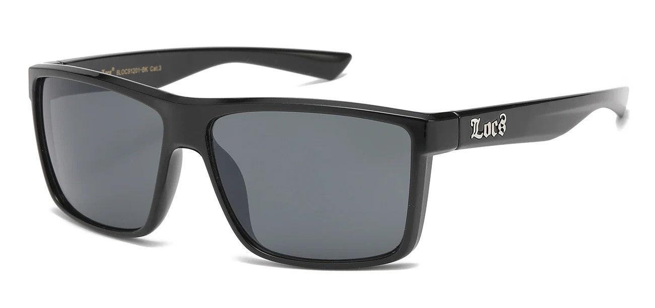 Locs Square Black Sunglasses loc91201-bk