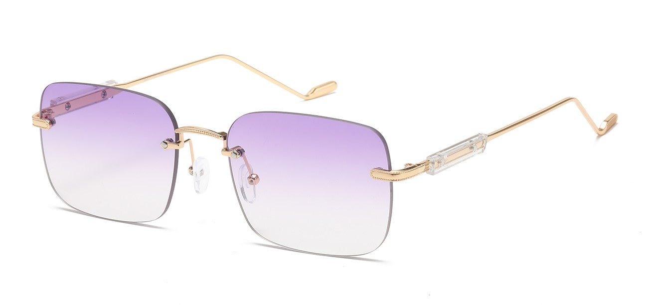 Giselle Metallic Rimless Sunglasses gsl28268