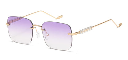 Giselle Metallic Rimless Sunglasses gsl28268