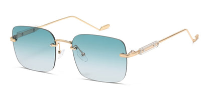 Giselle Metallic Rimless Sunglasses gsl28268