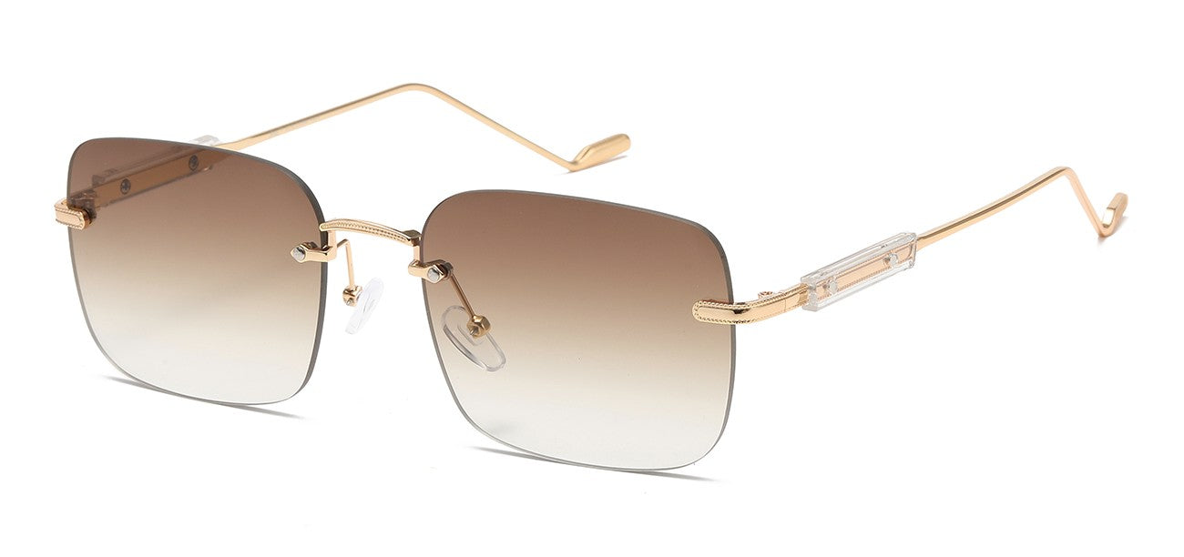 Giselle Metallic Rimless Sunglasses gsl28268