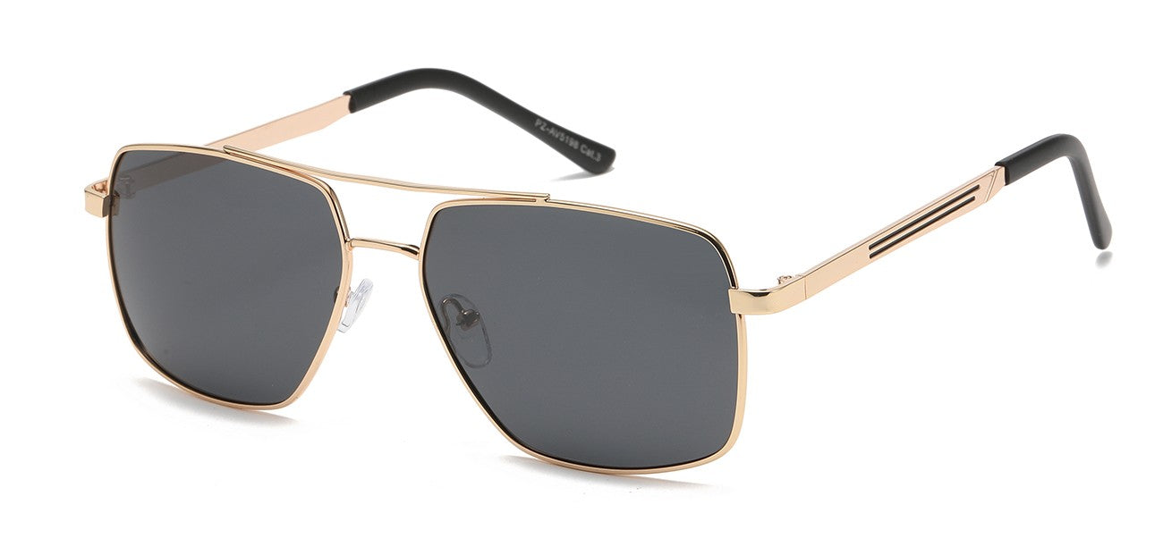 Polarized Metallic Square Aviator pz-av5198