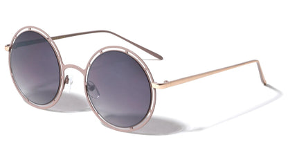 Cutout Frame Round Sunglasses m10210