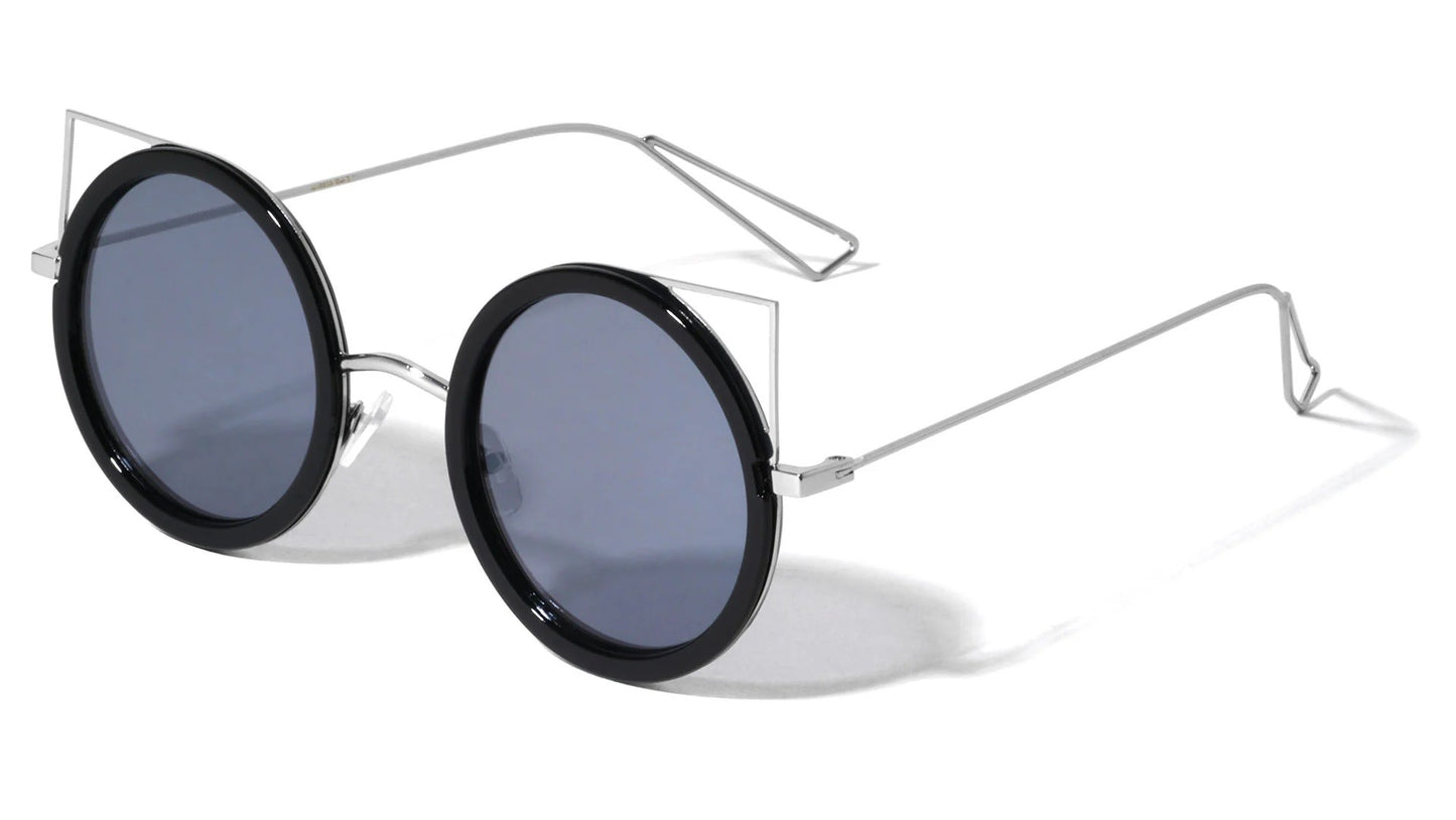 Triangle Ears Round Sunglasses m10239