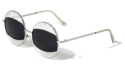 Round Brow & Lip Accent Sunglasses m10266